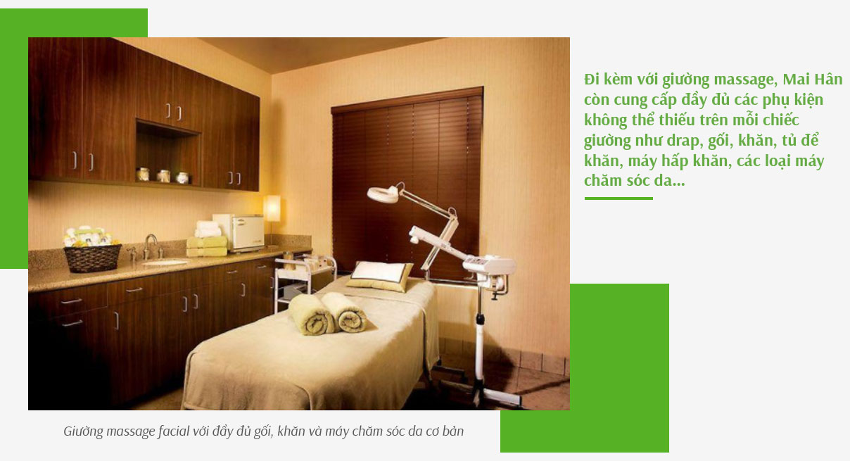 Phụ kiện cho giường massage Phụ kiện cho giường massage