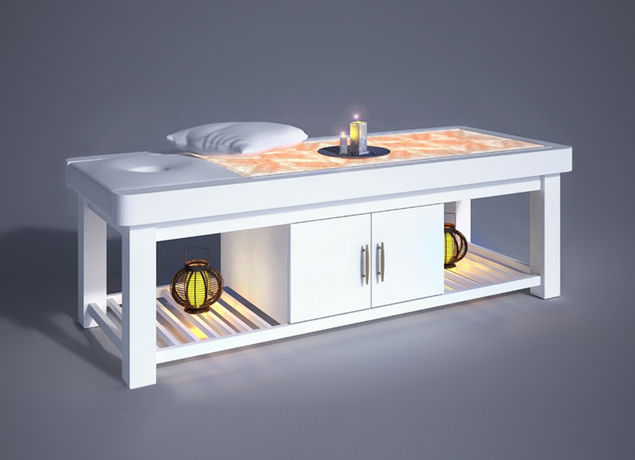 Giường massage đá muối 21 viên