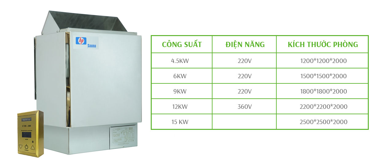 Máy xông hơi khô HP