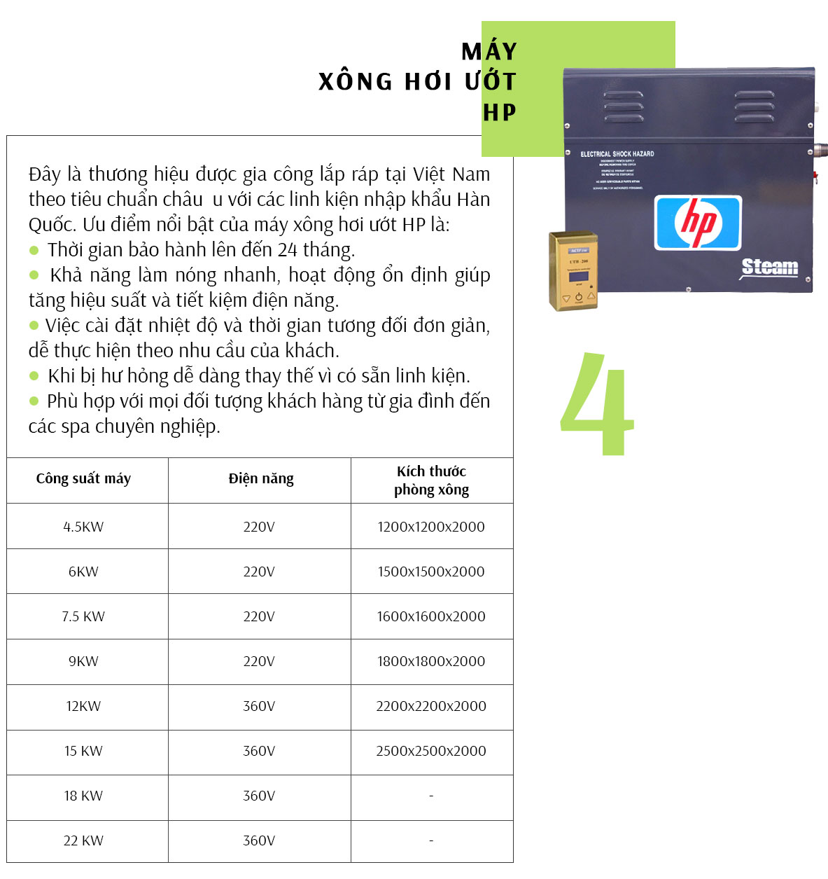  Máy xông hơi ướt HP