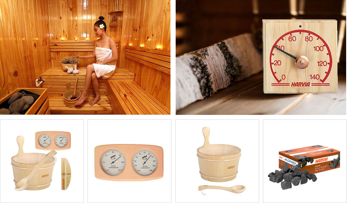 Set phụ kiện phòng xông khô Harvia