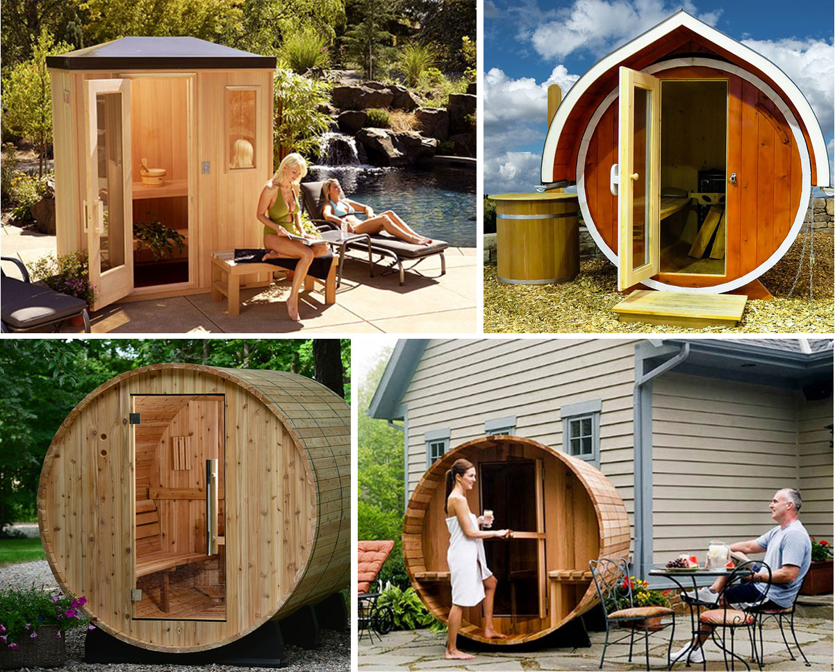 Mẫu phòng xông hơi khô ngoài trời