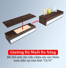 GIƯỜNG ĐÁ MUỐI ĐA NĂNG - Chăm sóc sức khỏe tại nhà thời “Cô vi