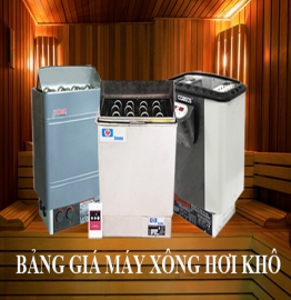 Cập nhật bảng báo giá máy xông hơi khô mới nhất 2020
