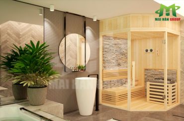 Phòng xông hơi gia đình, kích thước phòng xông hơi gia đình