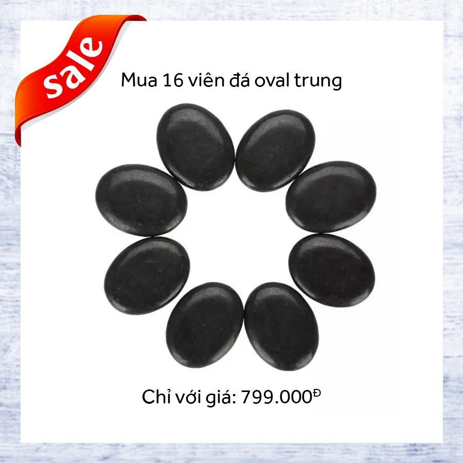 đá oval trung