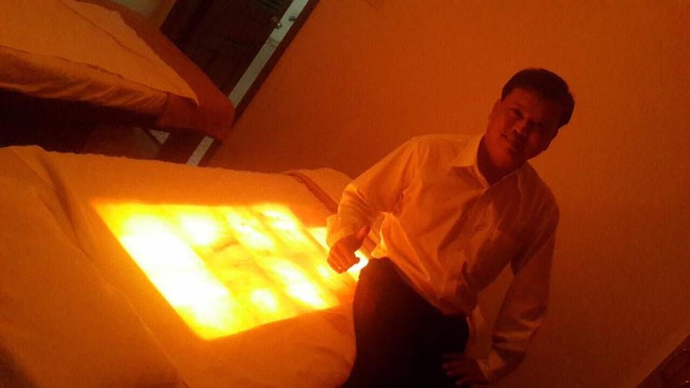 Giường đá muối Himalaya