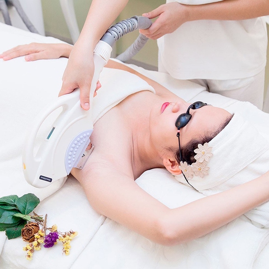 Phạm vi trị liệu máy triệt lông hai tay cầm OPT Phạm vi trị liệu máy triệt lông hai tay cầm OPT