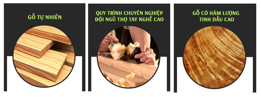 Gỗ khai thác trực tiếp có hàm lượng tinh dầu cao