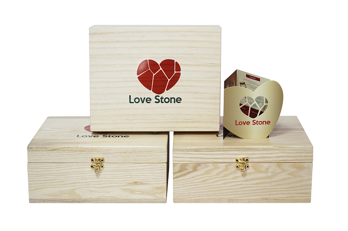 HỘP ĐÁ MUỐI MASSAGE CHÂN LOVE STONE DELUXE