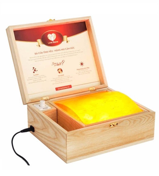 Hộp đá muối massage chân Love Stone Deluxe