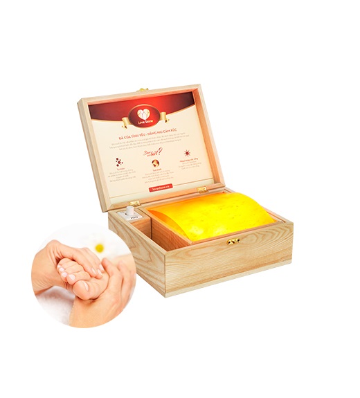 Hộp đá muối massage chân Love Stone Deluxe