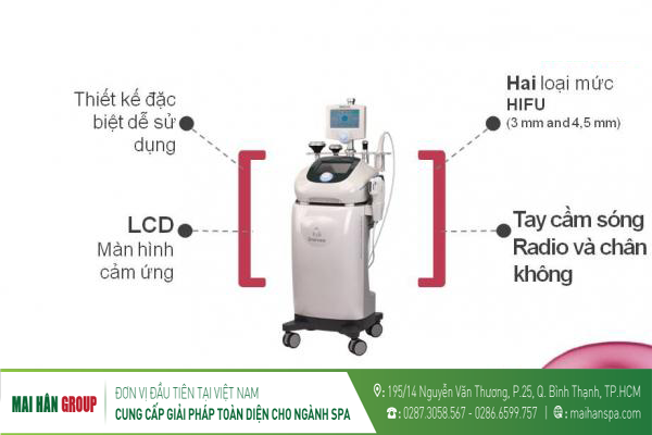 Cấu tạo máy nâng cơ và trẻ hóa da Smas Thera