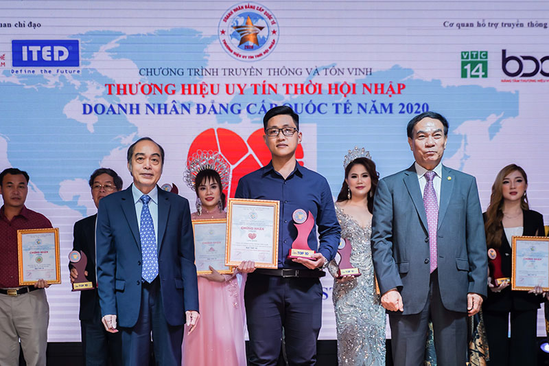 Mai Hân Group vinh dự nhận được giải thưởng DOANH NHÂN ĐẲNG CẤP QUỐC TẾ -THƯƠNG HIỆU UY TÍN THỜI HỘI NHẬP.