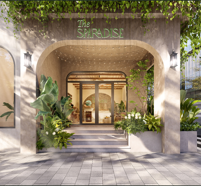 Cửa chính của spa Cửa chính của spa