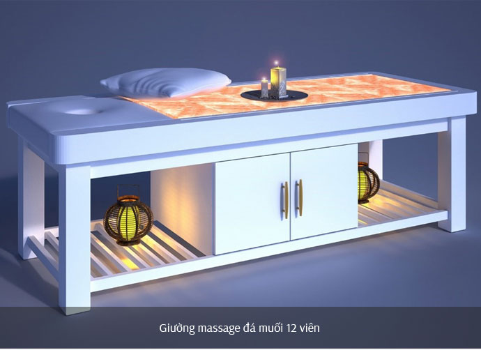 Giá giường massage đá muối Giá giường massage đá muối