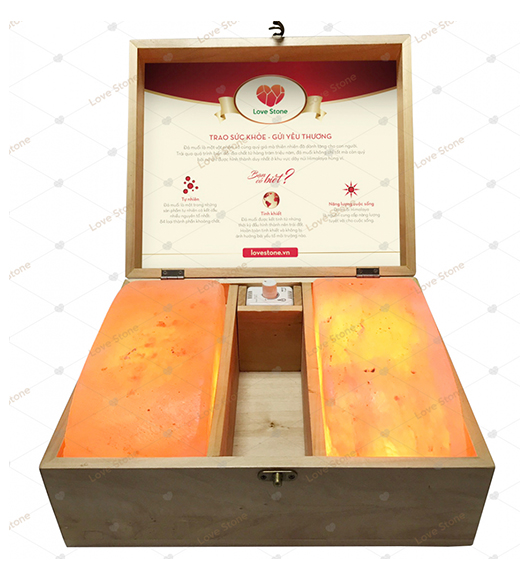 HỘP ĐÁ MUỐI MASSAGE CHÂN LOVE STONE Magic VIP