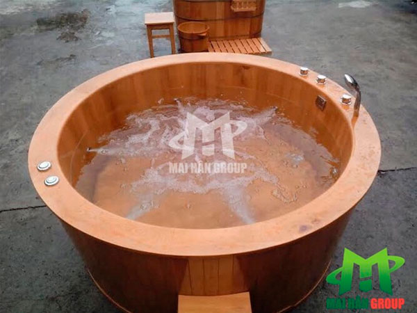 Bồn tắm gỗ massage cao cấp