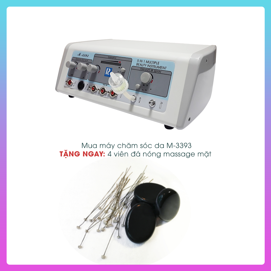 Mua máy chăm sóc da M3393, tặng ngay 4 viên đá massage mặt