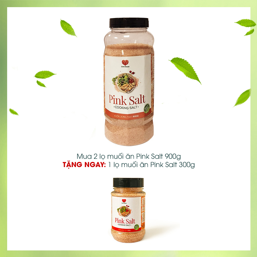 Mua 2 lọ muối ăn 900gr TẶNG 1 lọ muối ăn 300gr