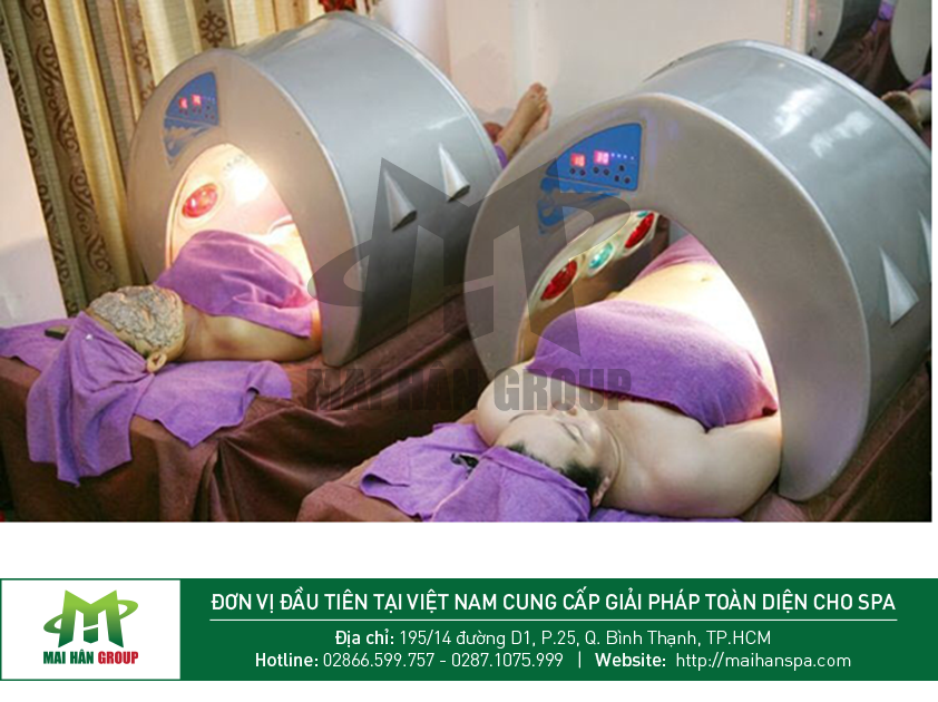 Khách hàng trải nghiệm sự diệu kỳ từ phi thuyền giảm cân ánh sáng