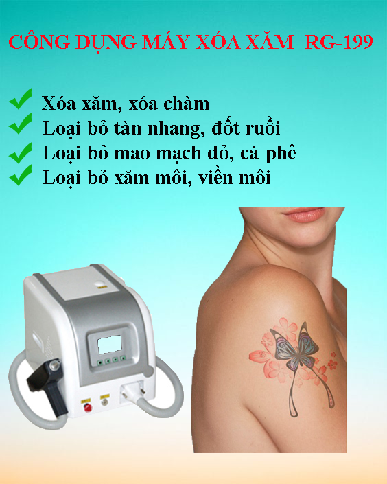 máy xóa xăm Q laser Chất Lượng Cao An Toàn Cho Người Sử Dụng