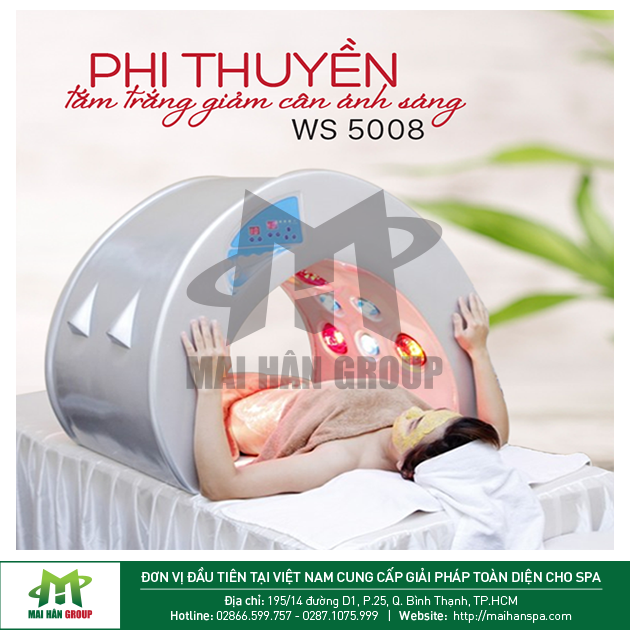 Phi thuyền tắm trắng giảm cân ánh sáng WS-5008