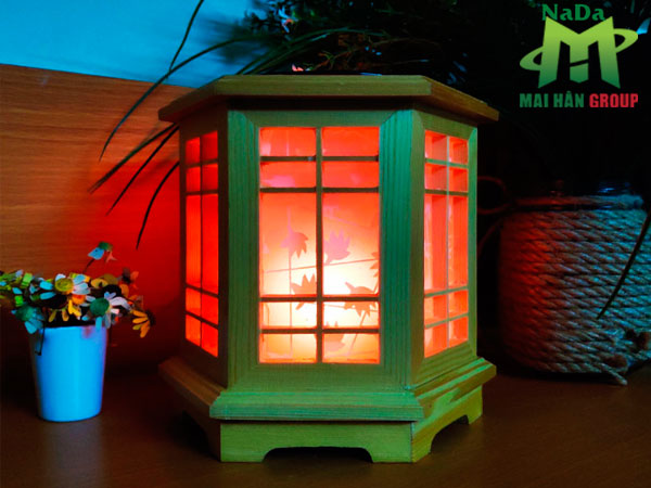 Đèn xông tinh dầu gỗ mẫu 4