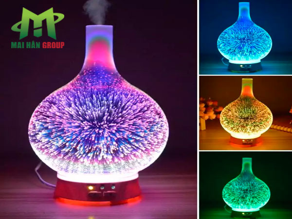 Đèn xông tinh dầu gỗ mẫu 6