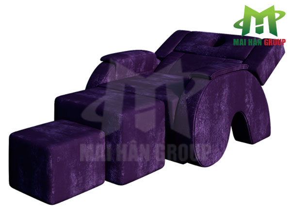 Mẫu ghế foot massage này còn gây sự chú ý bởi phần chân ghế cách điệu hình chữ V