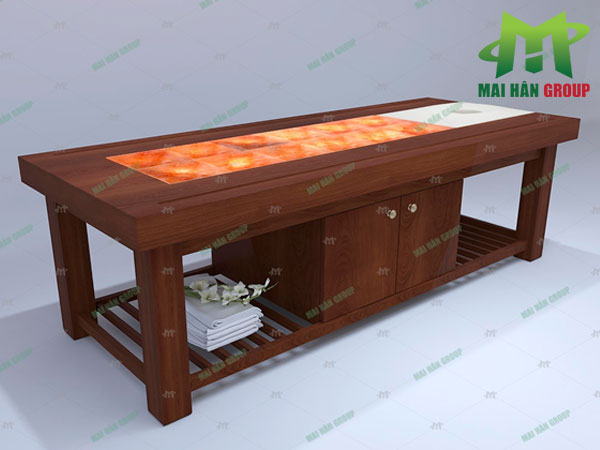 Nên thư giãn trên giường đá muối Himalaya tối thiểu 15 - 20 phút/ngày.