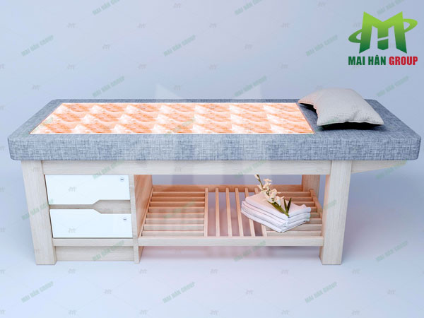 Giường đá muối Himalaya sẽ mang đến cho bạn và gia đình trải nghiệm làm đẹp, chăm sóc sức khỏe tại nhà trọn vẹn không kém các spa chuyên nghiệp.