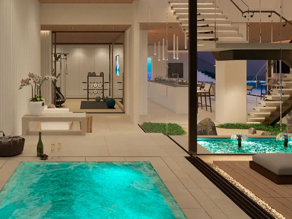 Bồn ngâm jacuzzi tại home spa