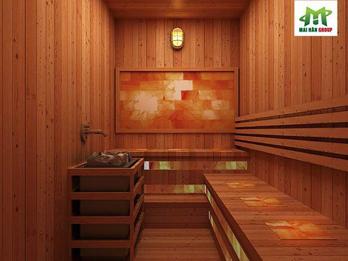 Phòng xông hơi khô sauna truyền thống - một loại phòng xông hơi nóng