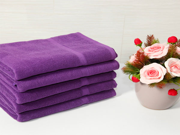 Khăn spa màu tím Khăn spa màu tím