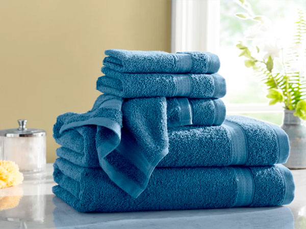 Khăn spa màu xanh Khăn spa màu xanh