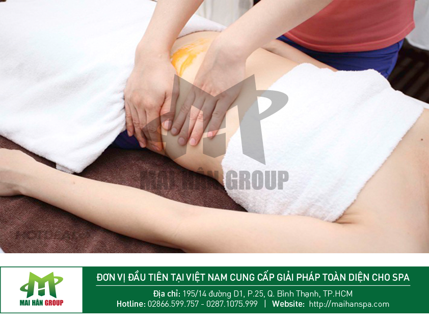 Bôi kem massage kết hợp