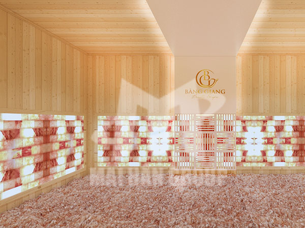 Dự án lắp đặt phòng xông hơi đá muối tại Spa Băng Giang