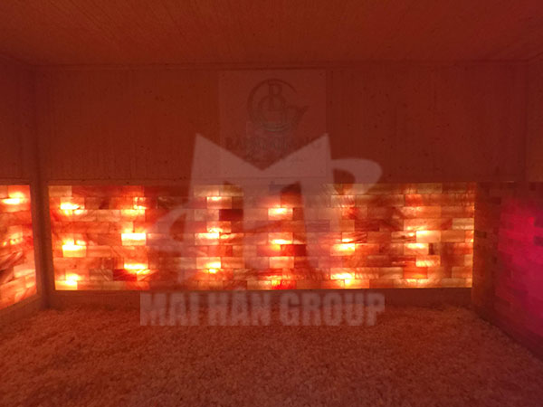 Dự án lắp đặt phòng xông hơi đá muối tại Spa Băng Giang