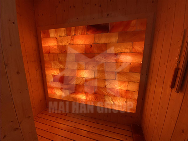 Dự án lắp đặt phòng xông hơi đá muối Himalaya gia đình anh Hải - Hồng Hà