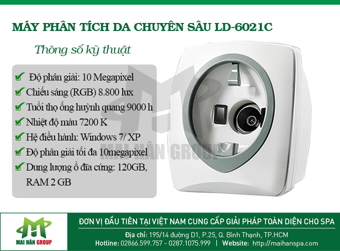 Máy phân tích da chuyên sâu LD-6021C 