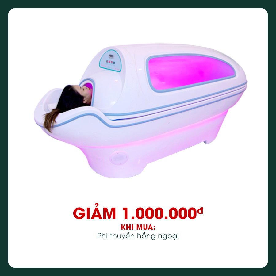 Mua phi thuyền tắm trắng và giảm béo hồng ngoại giảm ngay 1 triệu đồng