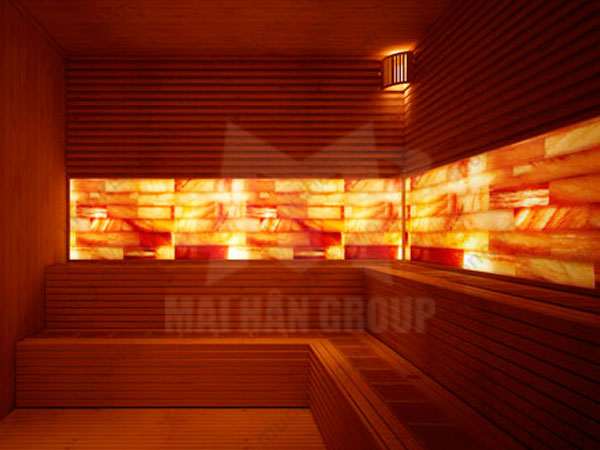 Hoàn thiện lắp đặt phòng xông hơi đá muối Himalaya
