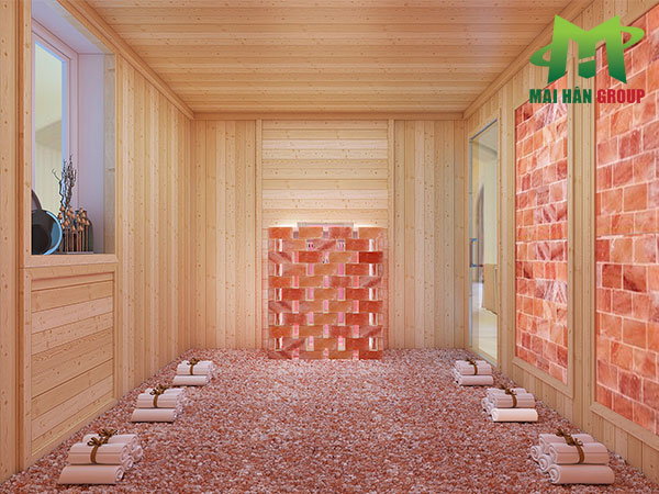 Phòng xông hơi hồng ngoại đá muối Himalaya Phòng xông hơi hồng ngoại đá muối Himalaya