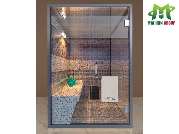 Mẫu phòng xông hơi ướt do Mai Hân Group thiết kế Mẫu phòng xông hơi ướt do Mai Hân Group thiết kế
