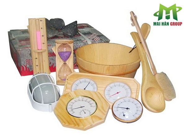 Phụ kiện đi kèm phòng xông khô sauna