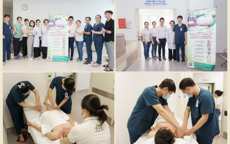 Hình ảnh chuyên viên đào tạo hướng dẫn bàn giao công nghệ massage bằng máy ép xung năng lượng cho Khoa Vật lý trị liệu - Phục hồi chức năng của Bệnh viện Gia An 115    Hình ảnh chuyên viên đào tạo hướng dẫn bàn giao công nghệ massage bằng máy ép xung năng lượng cho Khoa Vật lý trị liệu - Phục hồi chức năng của Bệnh viện Gia An 115