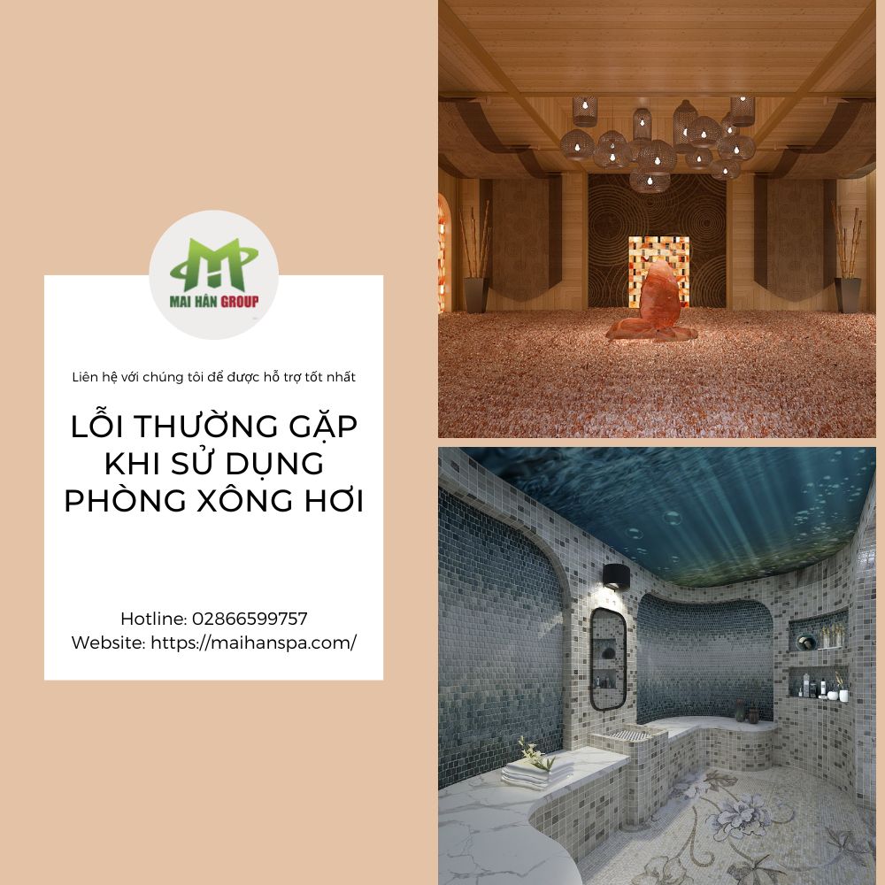 Lỗi thường gặp khi sử dụng phòng xông hơi 