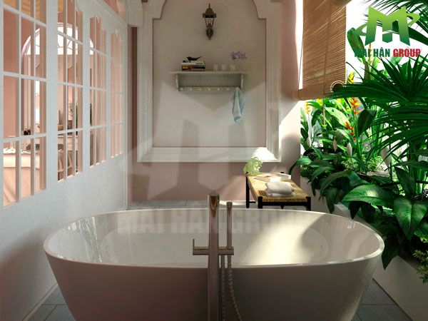 Tạo ấn tượng cho spa mini với bể ngâm nhỏ