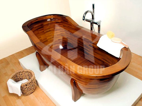 Vệ sinh bồn tắm gỗ